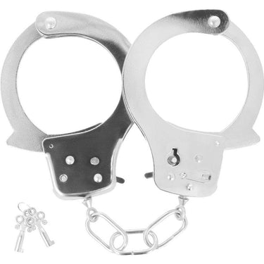 Manette da Polso in Metallo con Chiavi e Chiusura di Sicurezza
